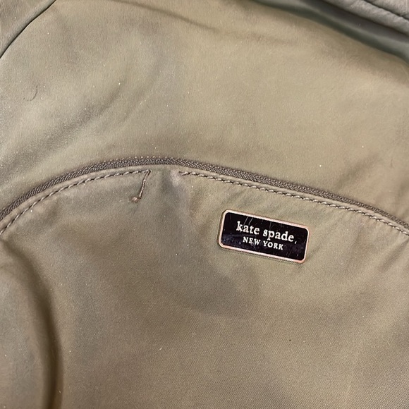 Kate Spade Small Olive Green Nylon Backpack Leather Straps main image 10